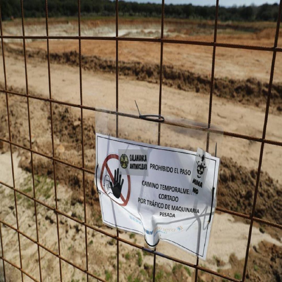 Momento del proceso de implantación de la mina de uranio en Salamanca