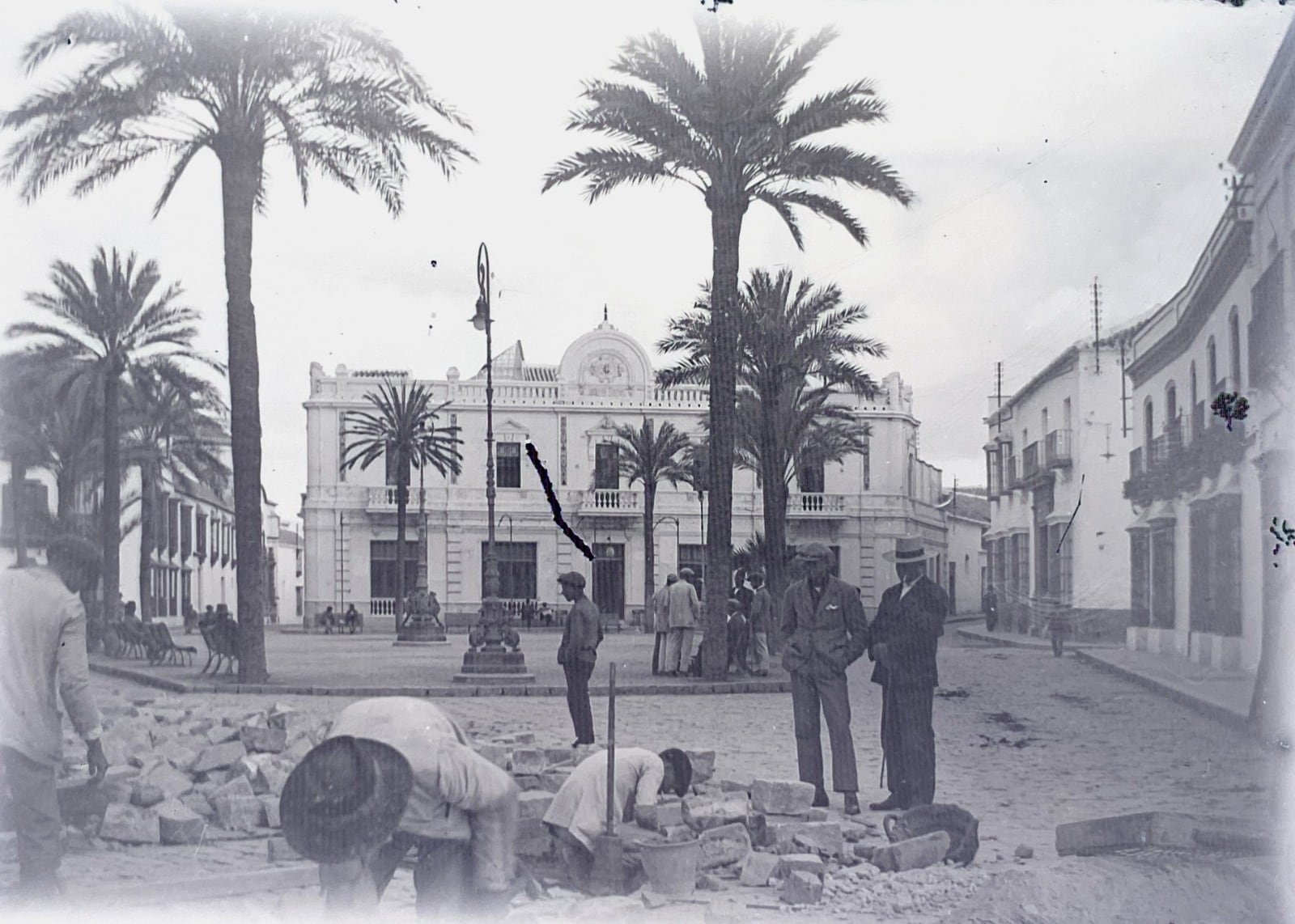 Obras de remodelación calle y plaza de la Corredera. Archivo fotográfico de A. Pereira