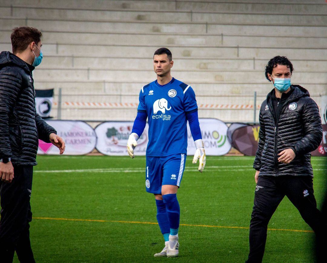 Miguel Serna en un encuentro la pasada temporada