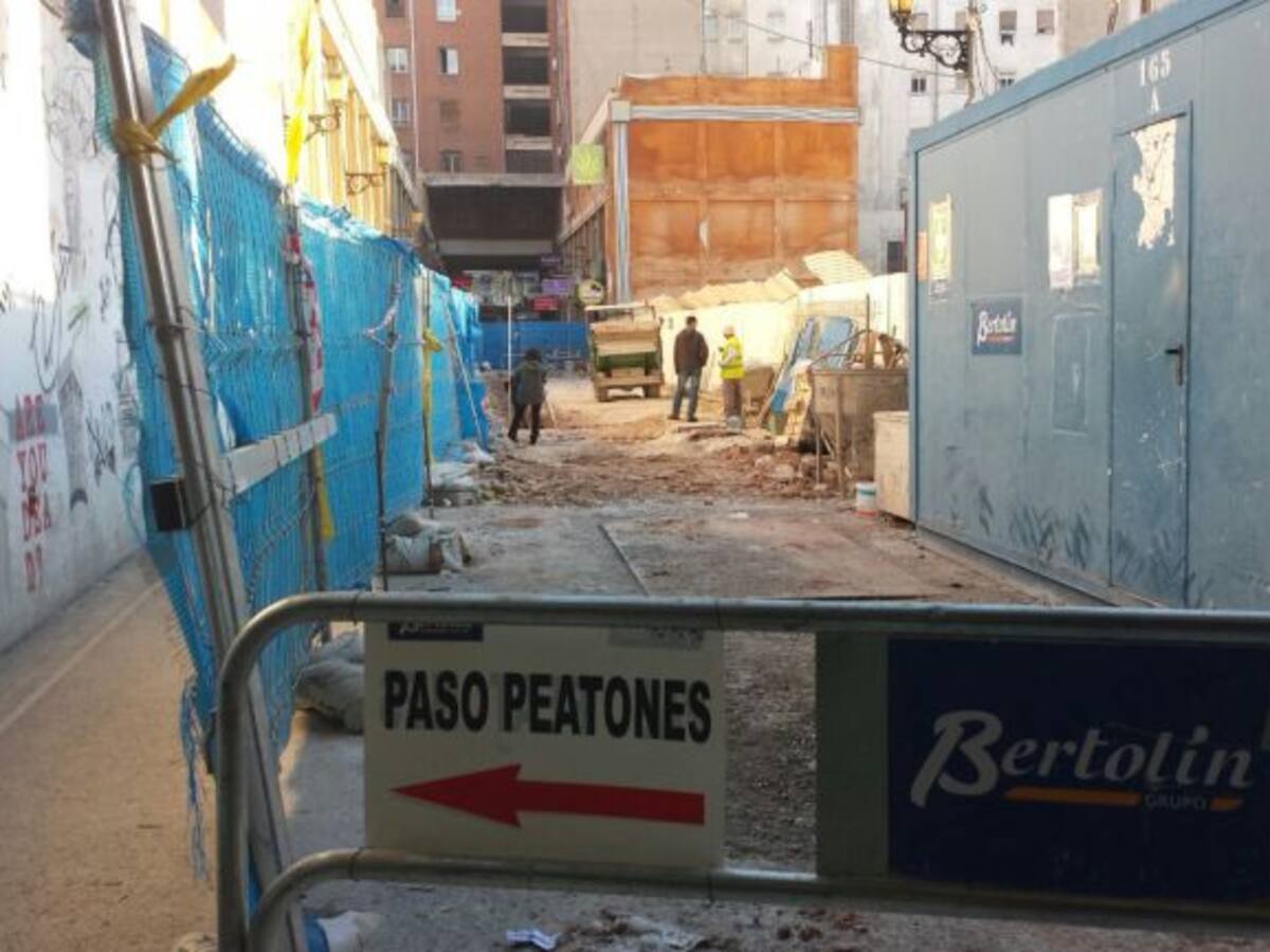 El Pasaje Doctor Serra, todavía en obras