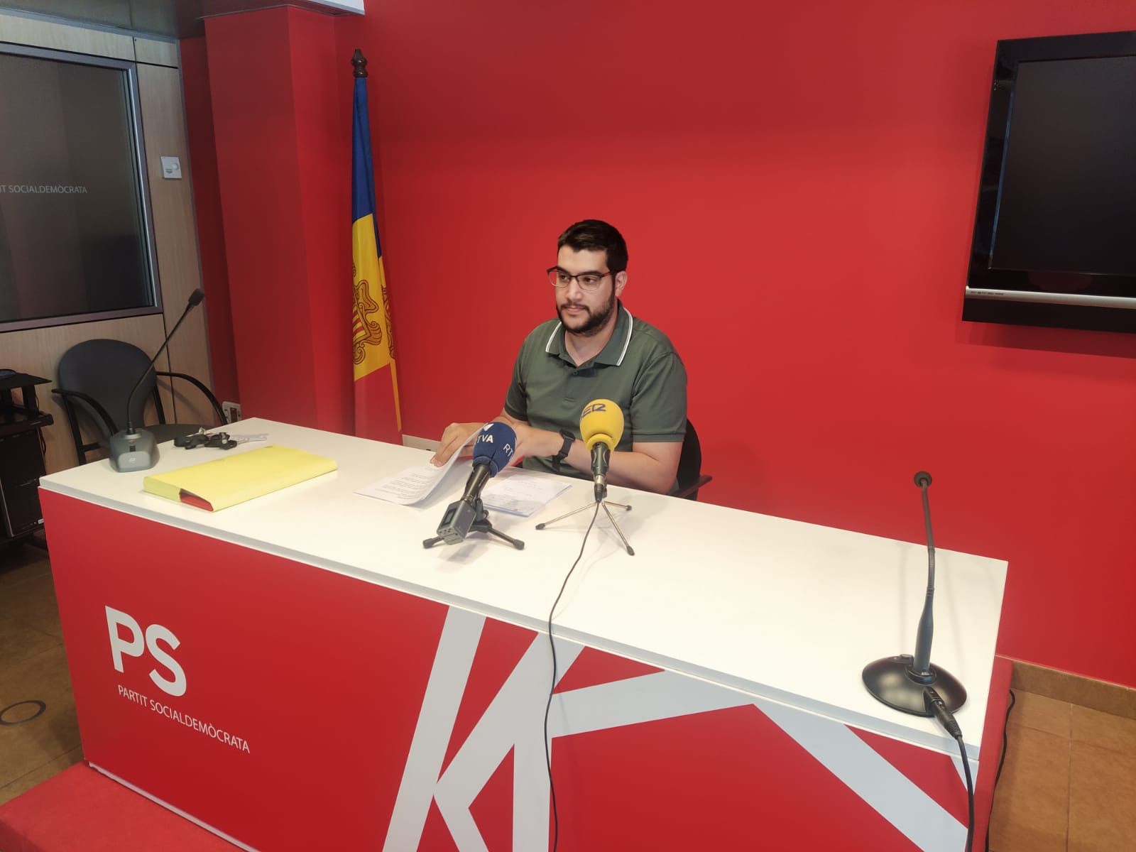 El president del PS i conseller general, Pere Baró