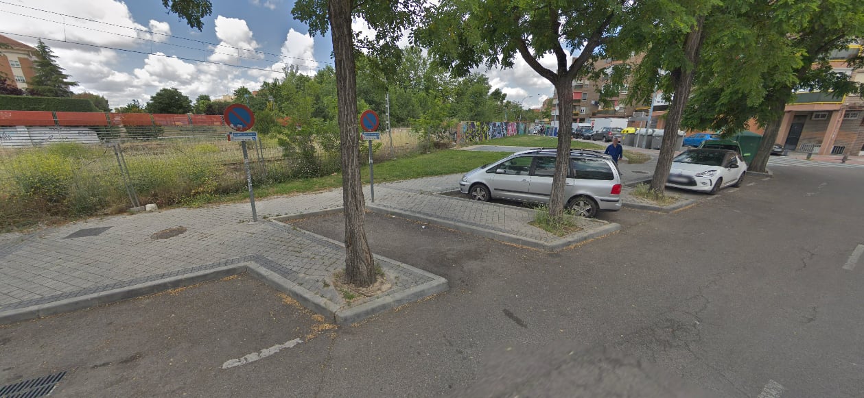 Una plaza de aparcamiento reservada en Leganés