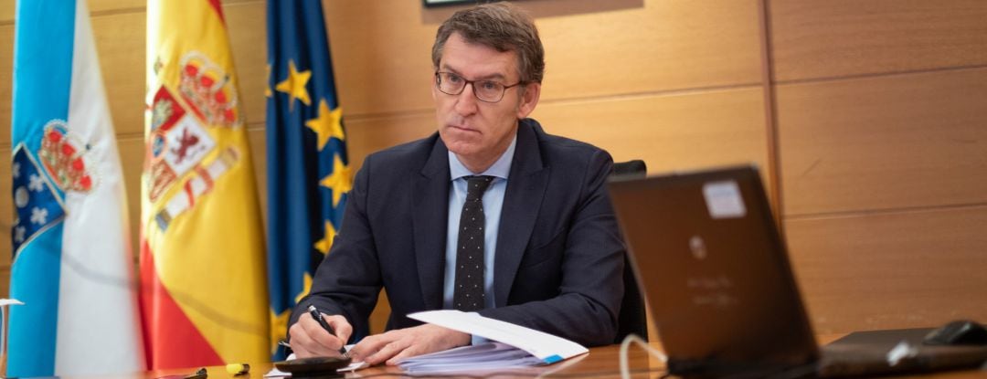 El presidente de la Xunta, Alberto Núñez Feijóo