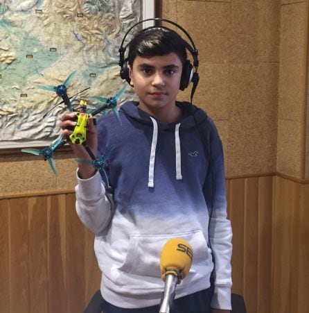 Alex Zamora en los estudios de SER Cuenca