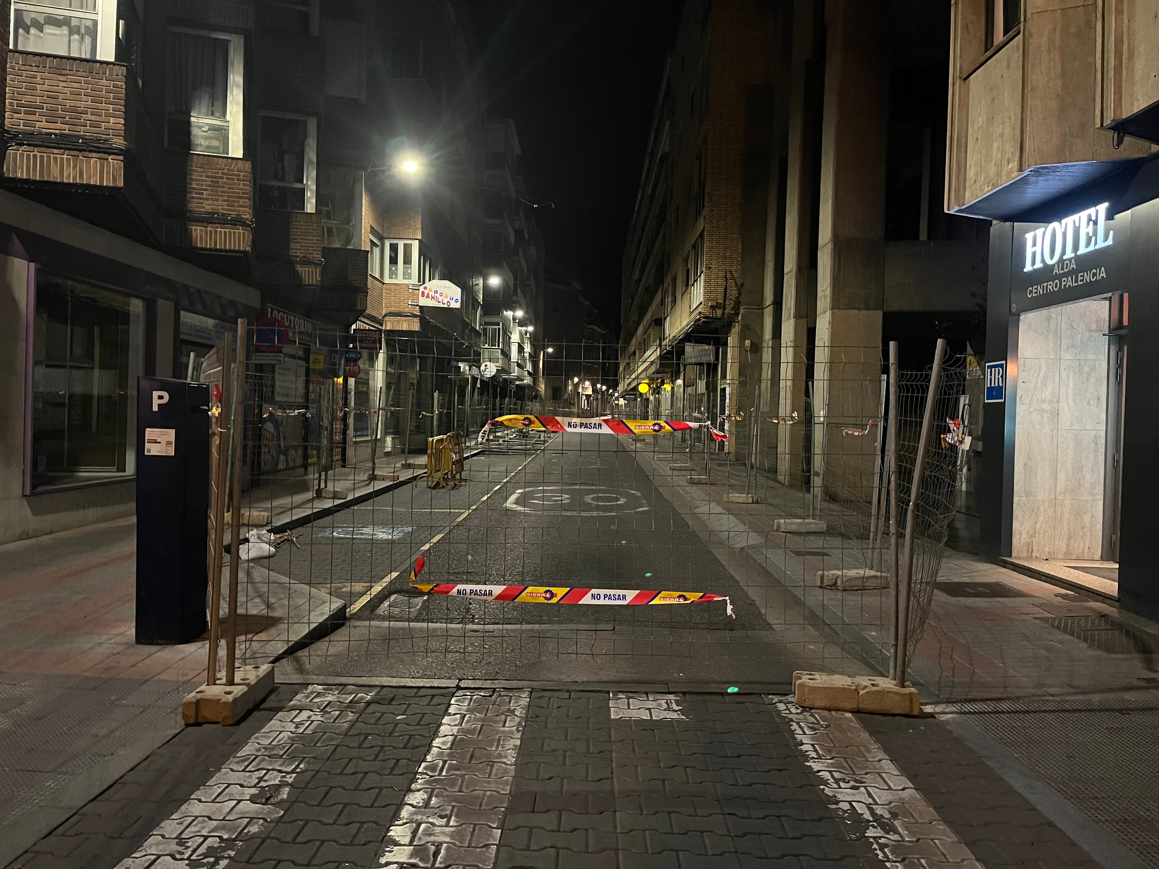 Obras en el centro de Palencia