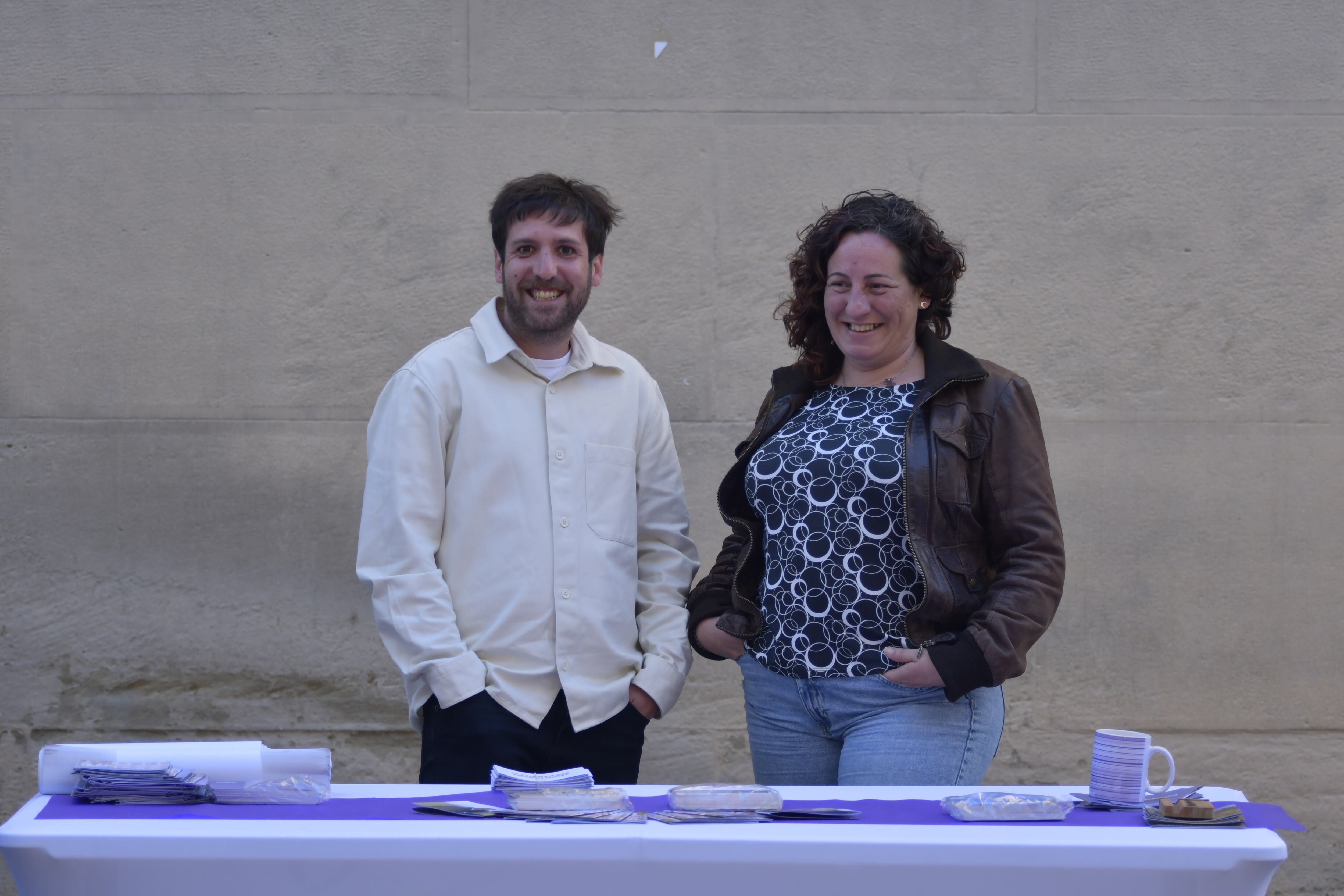 Guillermo Boix junto a Marta de Santos