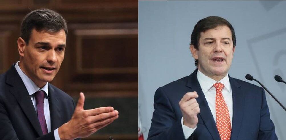 Pedro Sánchez y Alfonso Fernández Mañueco