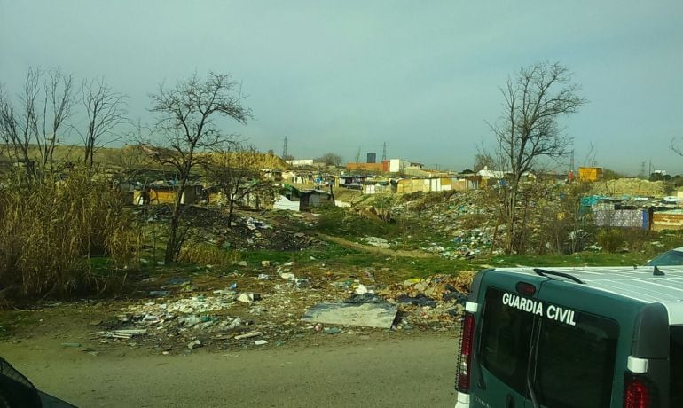 Imagen del poblado chabolista de El Gallinero en Madrid