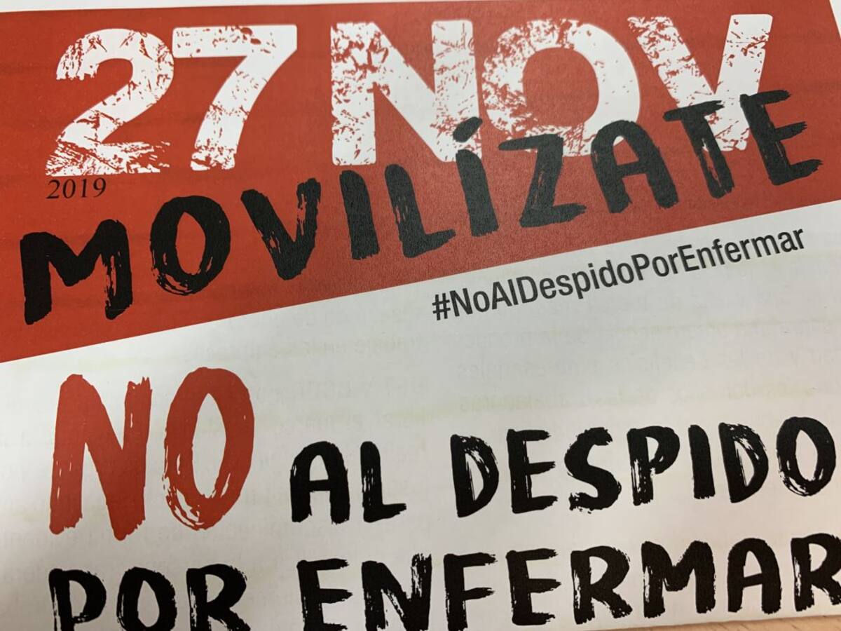 CCOO y UGT se movilizan contra el despido por enfermedad