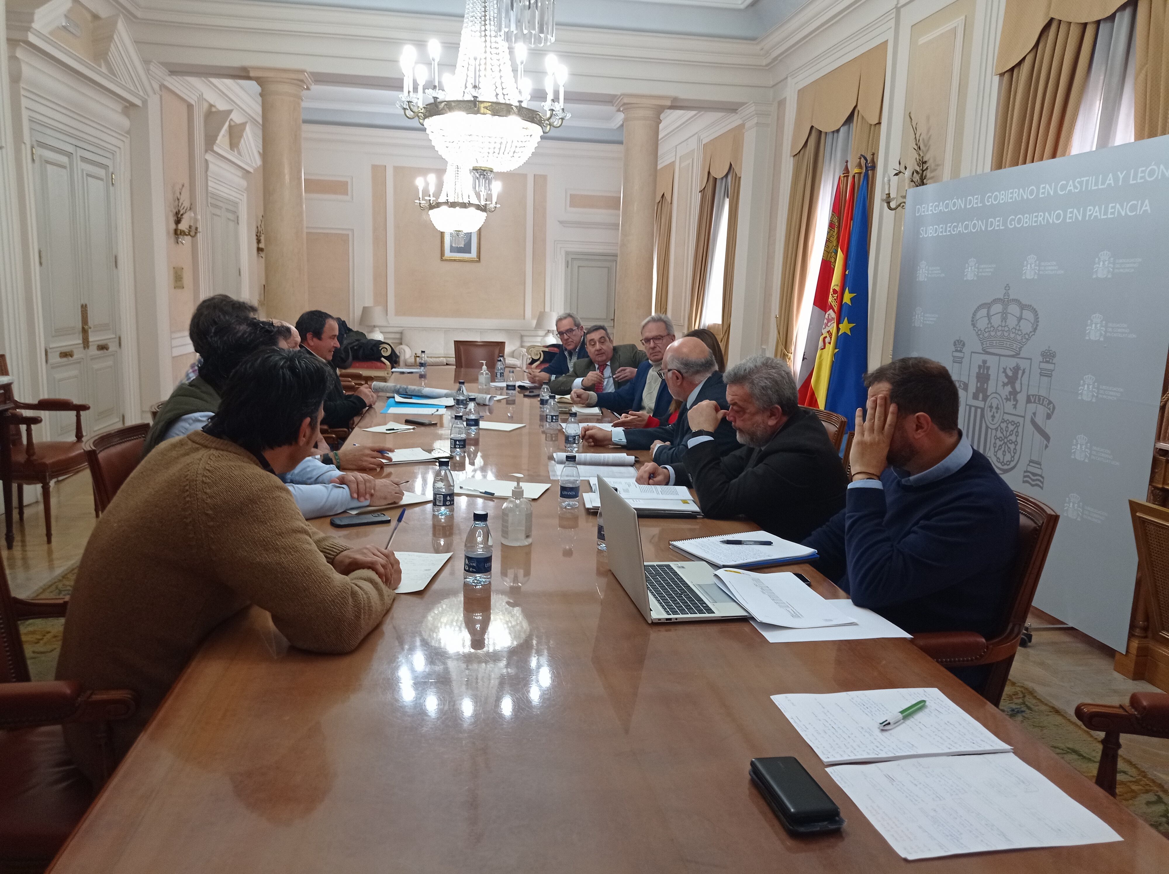 Reunión mantenida en la Subdelegación del Gobierno de Palencia