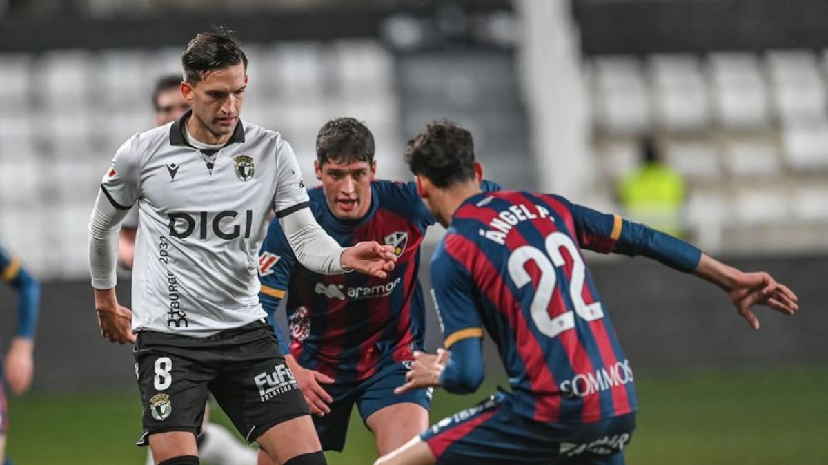 La SD Huesca despierta tarde y se va de vacío de Burgos