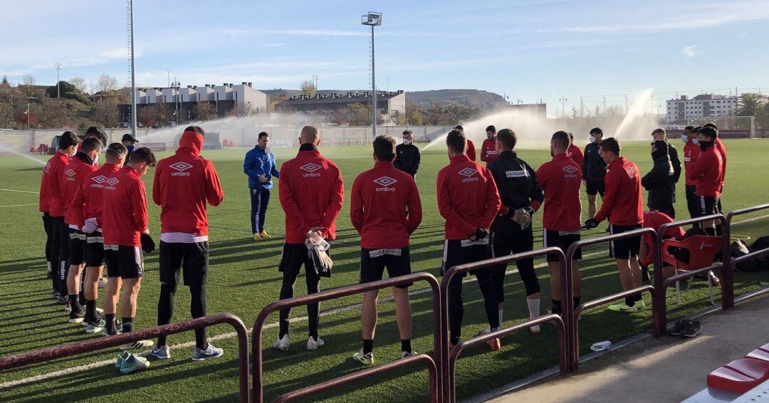 Entrenamiento del Logroñés. 