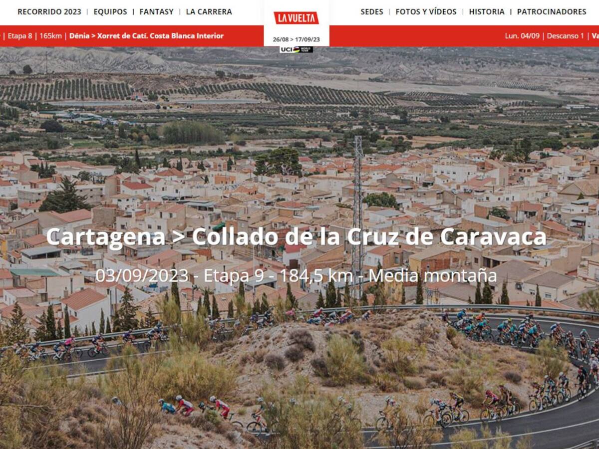 Cortes de tráfico este domingo en Cartagena por la salida de la 9ª etapa de la Vuelta Ciclista a España