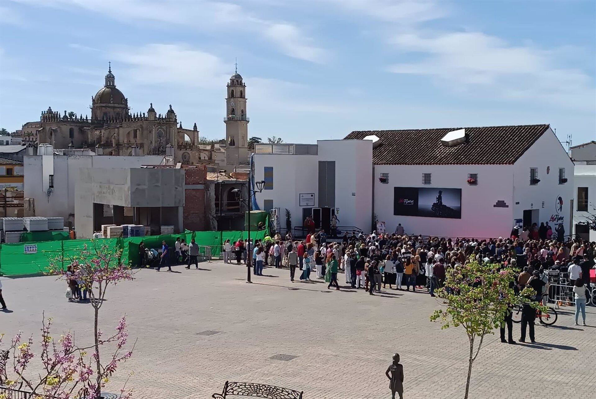 Vista de las obras del Museo del Flamenco de Andalucía, en Jerez