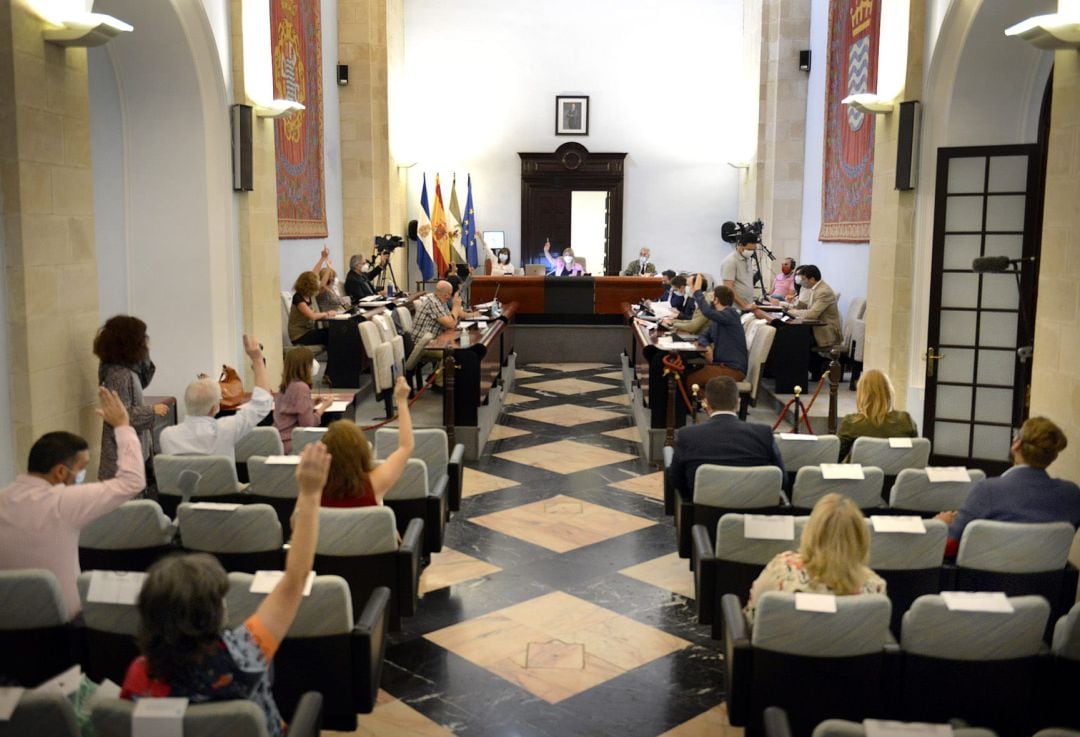 Sesión plenaria en el Ayuntamiento de Jerez