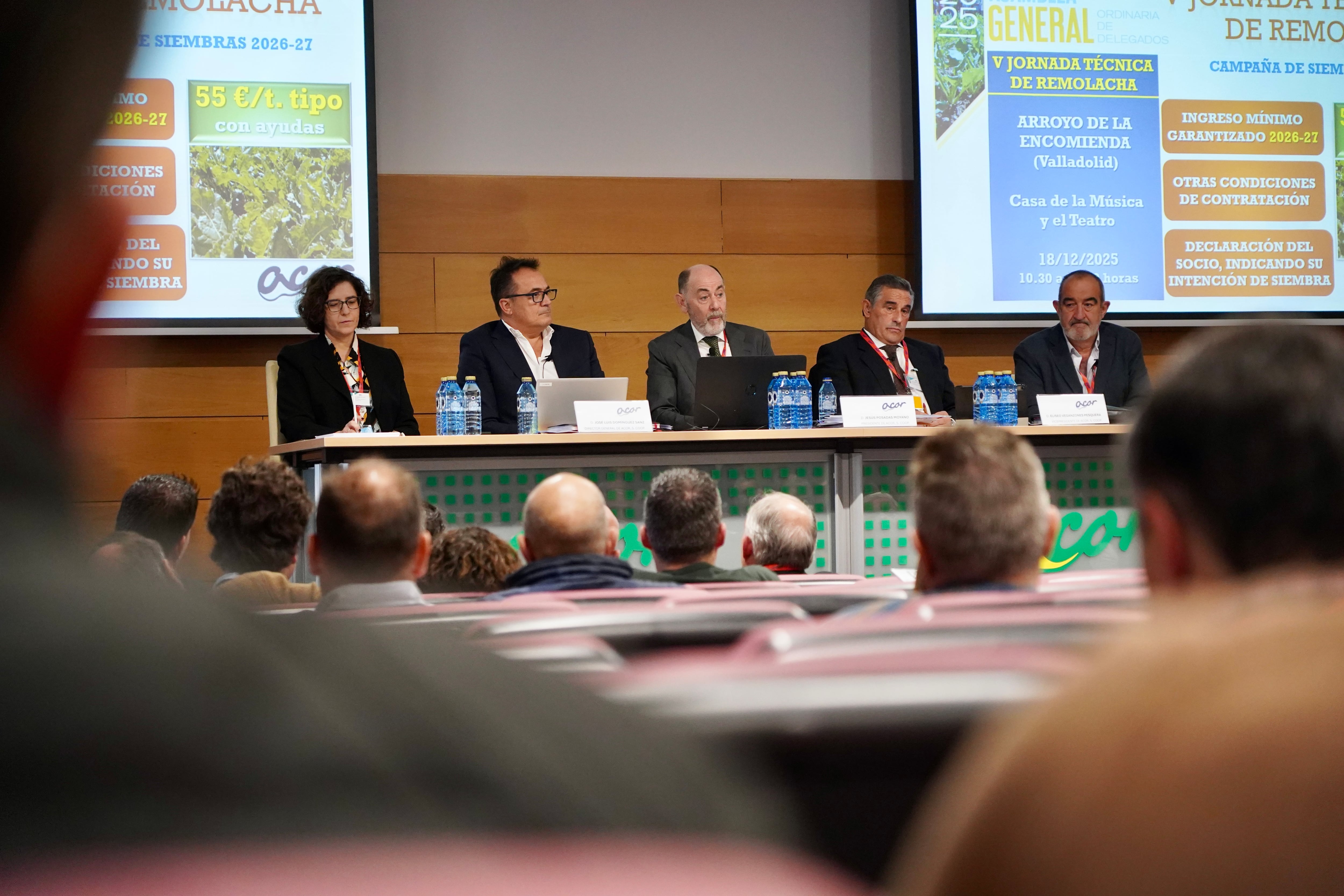 El presidente de Acor, Jesús Posadas, el vicepresidente, Eliseo Veganzones, el secretario, Ramón Bocos y el director general, José Luis Domínguez