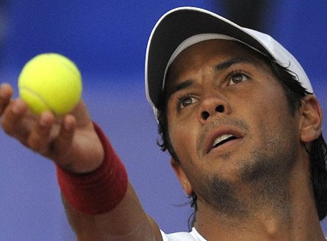 Fernando Verdasco, en su encuentro ante Leonardo Mayer