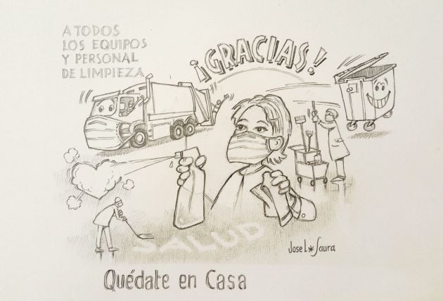 Homenaje a los trabajadores de la limpieza