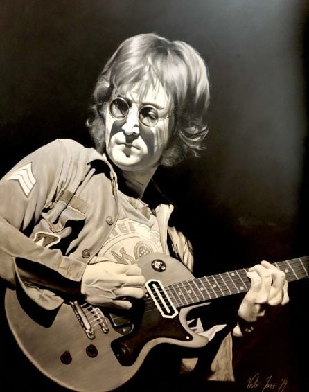 John Lennon en la pintura de Víctor Jerez