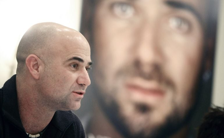 Andre Agassi durante la presentación de su libro &#039;Open&#039; 