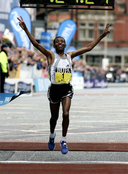 Haile Gebrselassie, durante una carrera