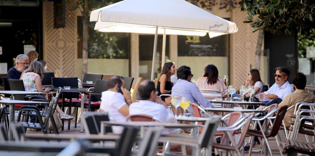 Imagen de archivo de una terraza