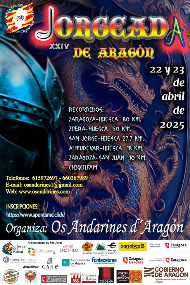 La Jorgeada se celebra coincidiendo con la festividad de San Jorge en Aragón