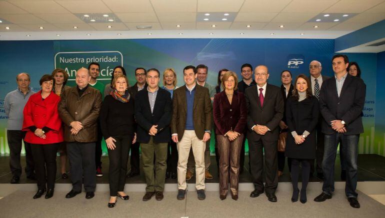 Candidatura del PP a las elecciones autonómicas por la provincia de Málaga