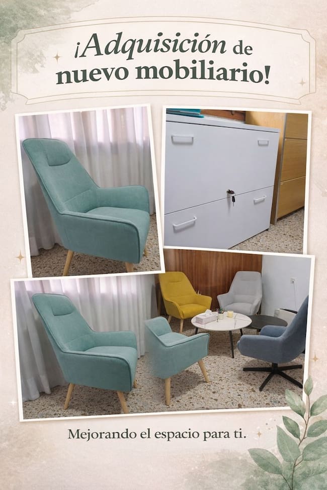 Nuevo mobiliario para la asociación