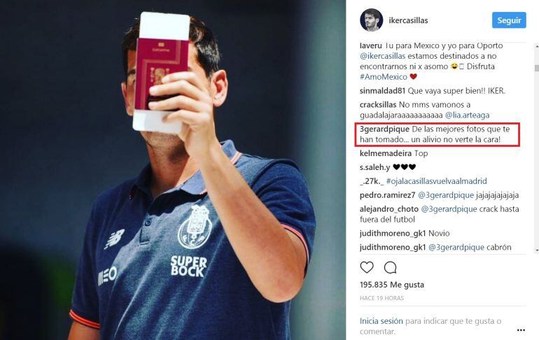 La instantánea que ha subido Iker a sus redes