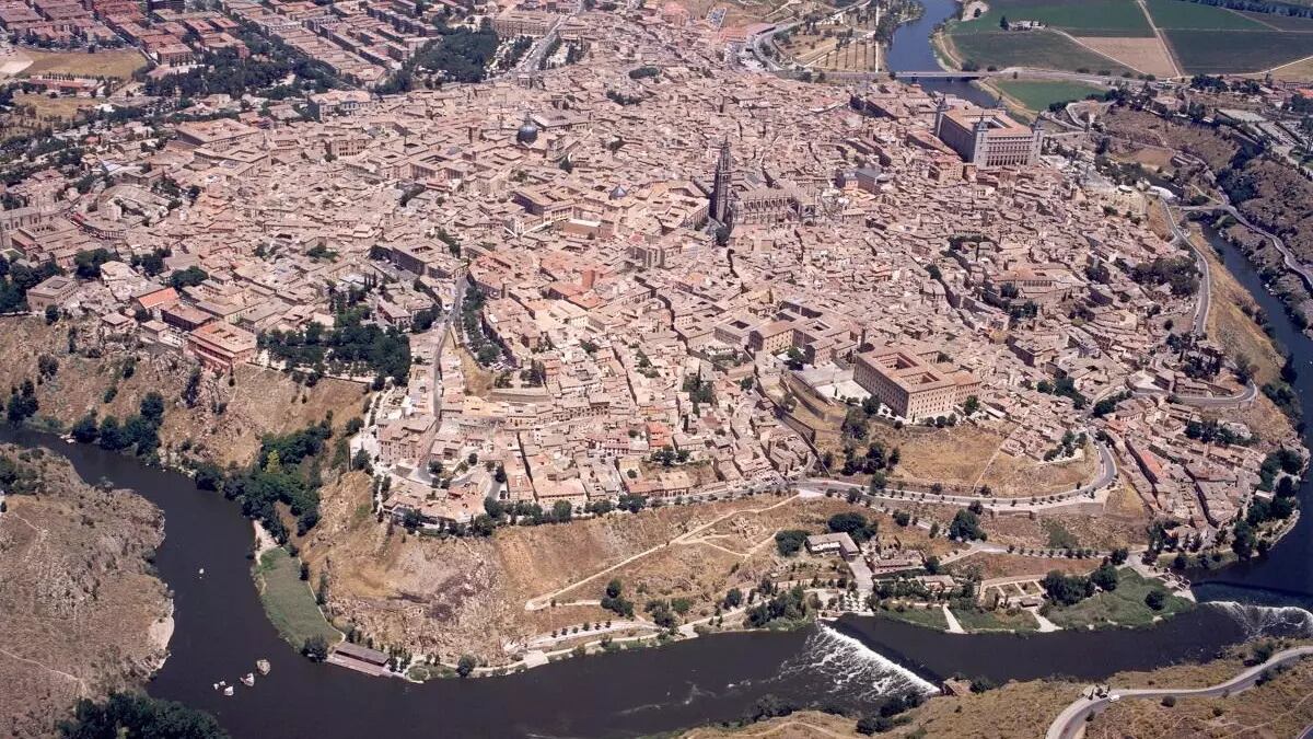 Foto aérea de la ciudad de Toledo