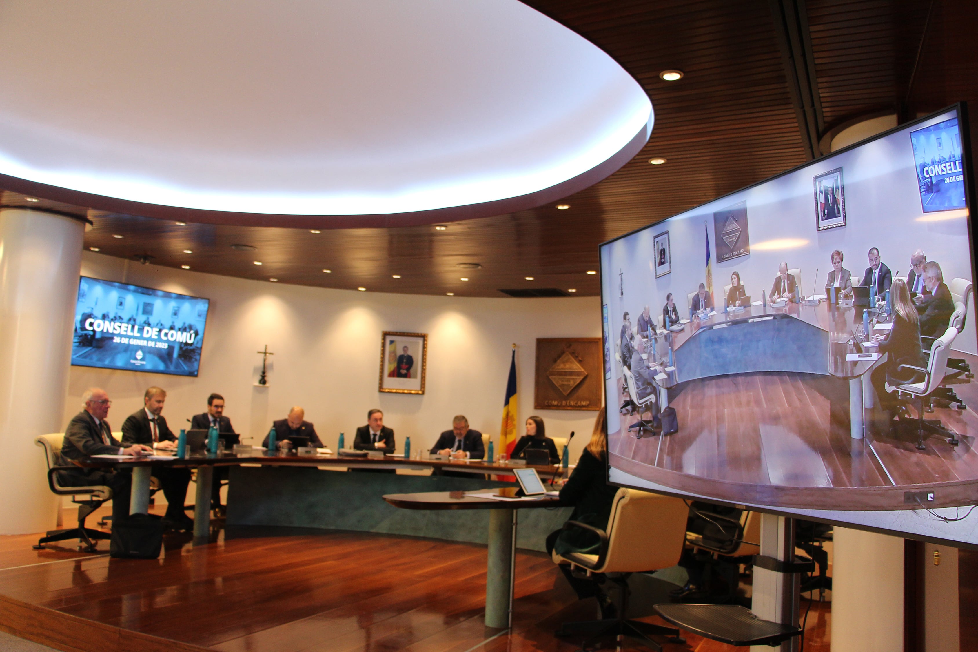 La sessió de consell de comú d&#039;Encamp.