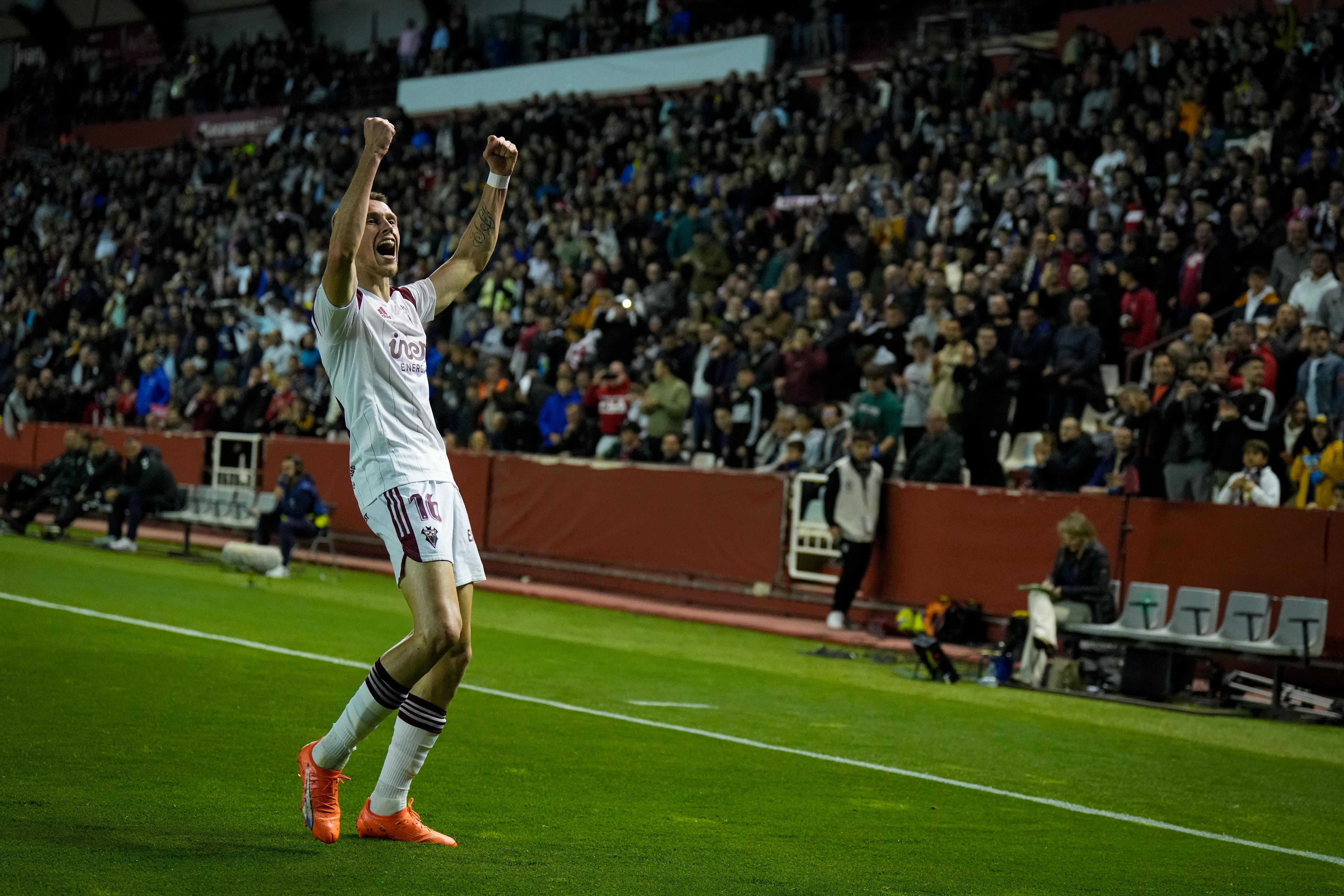 Dubasin celebra su gol ante Las Palmas / Josema Moreno