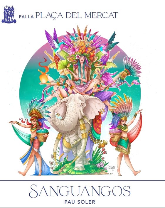 Monumento mayor de la falla Mercat