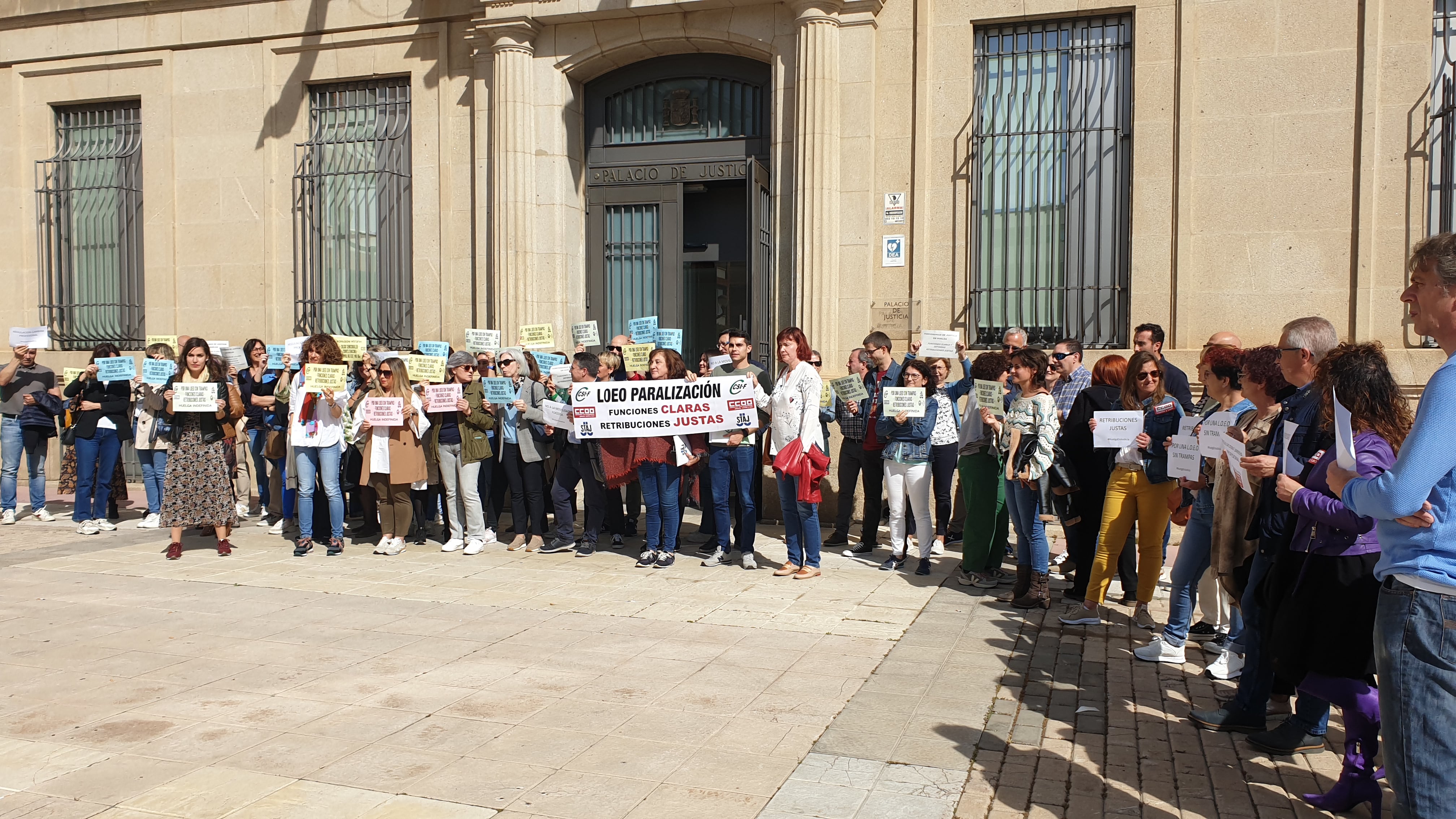 Continúan las movilizaciones de los trabajadores de la Administración de Justicia ante el bloqueo de la negociación