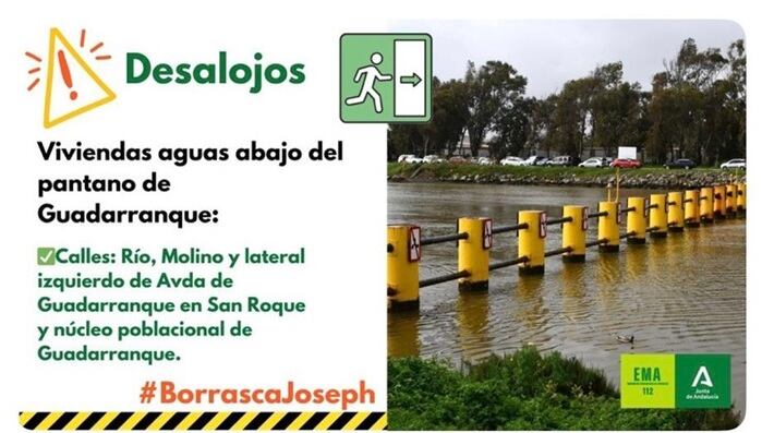 Viviendas aguas abajo del Guadarranque