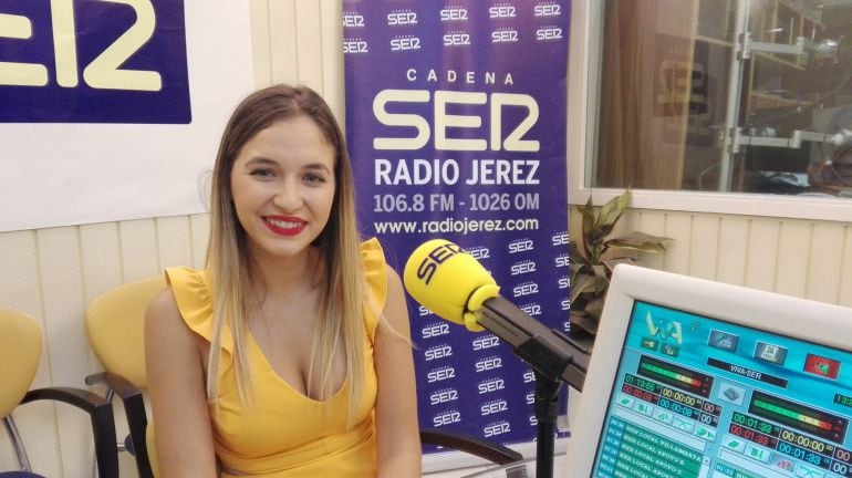 Mireya Bravo, este jueves en los estudios de Radio Jerez