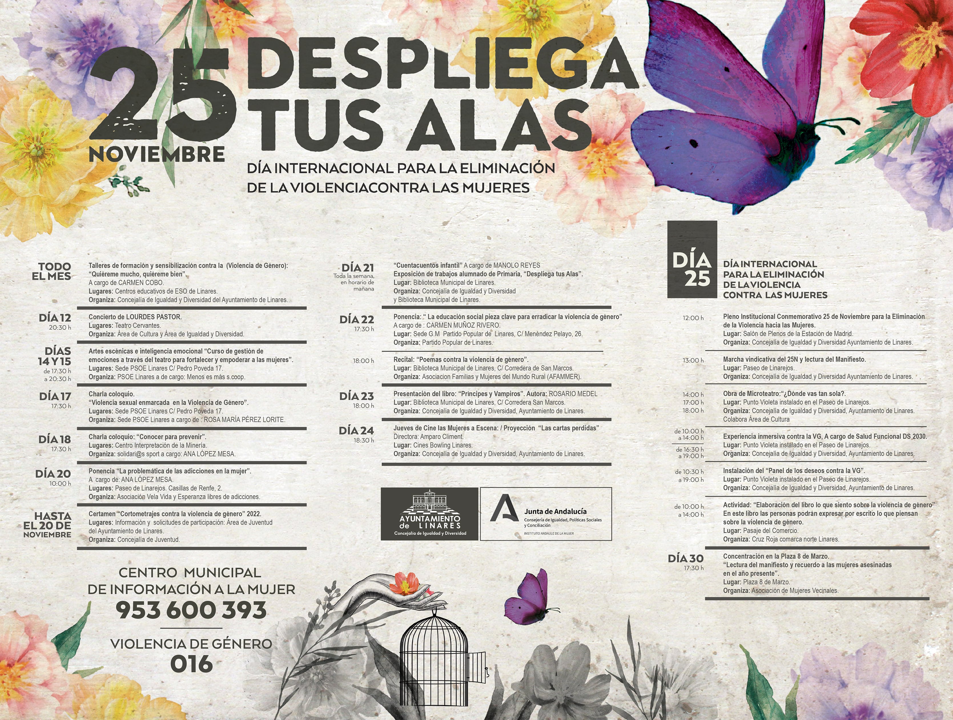 Programación 25N Linares 2022.