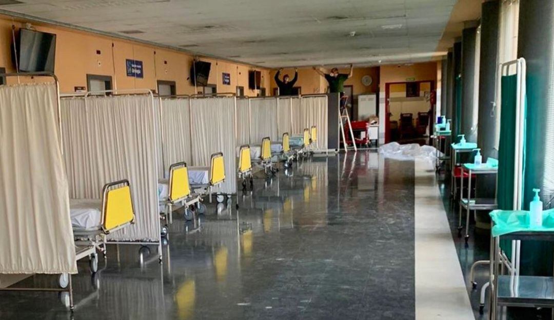 El número de camas se está ampliando habilitando el Policlínico