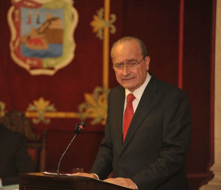 El alcalde de Málaga, Francisco de la Torre, durante el debate del estado de la ciudad (ARCHIVO)