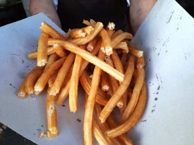 Papelón de churros calentitos