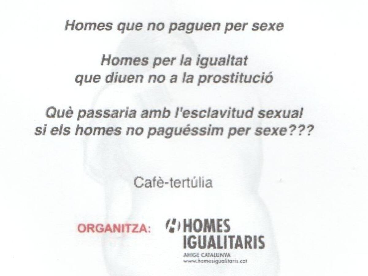 Es presenta a Catalunya ZeroMacho, una associació d'homes en contra de la prostitució