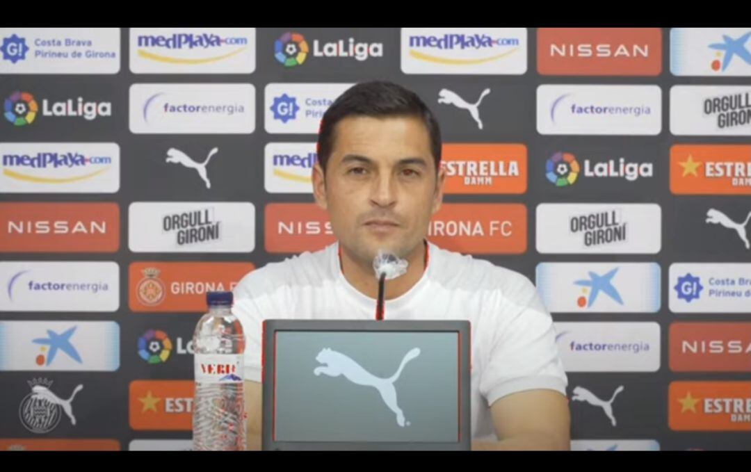 Francisco, a la sala de premsa de Montilivi aquest matí.