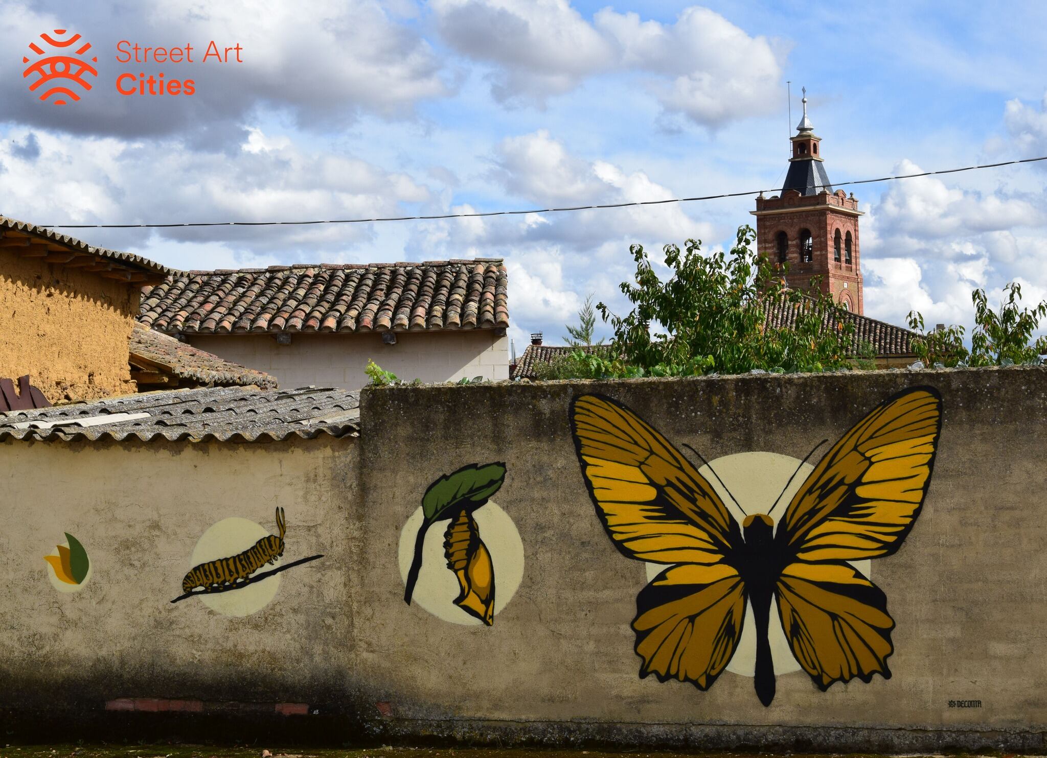 Importante repercusión de la ruta de murales de Villaherreros, en Palencia