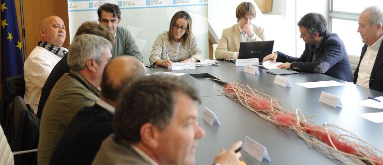 Reunión de la conselleira Ethel Vázquez con alcaldes de la comarca de A Coruña