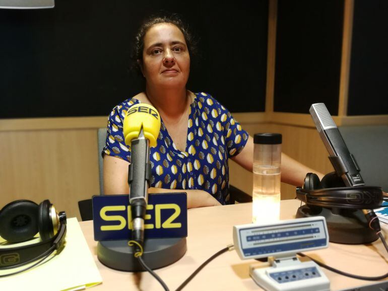 Nicole Haber, en los estudios de Radio Mallorca