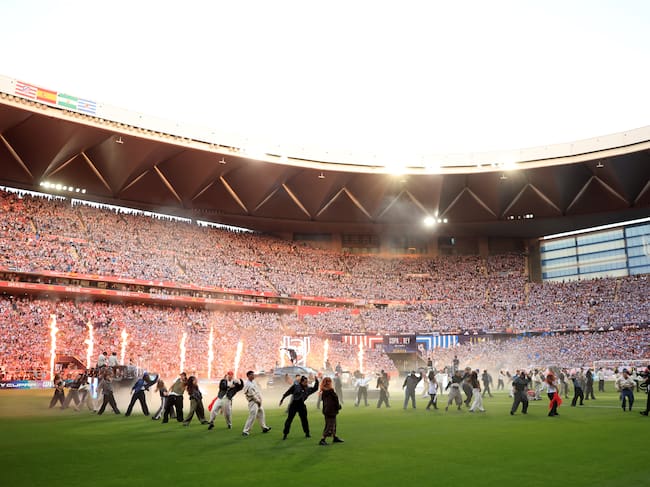 El espectáculo previo a la Final de Copa del Rey entre Atlético y Real Sociedad