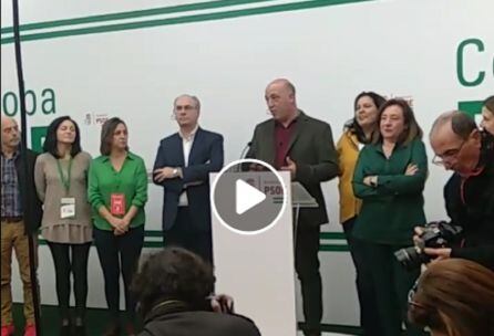 Reproduce aquí el vídeo con las valoraciones de los socialistas del resultado electoral.