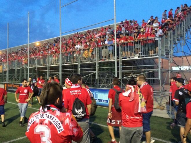 En acabar el partit hi va haver una desolació màxima entre l&#039;afició grana