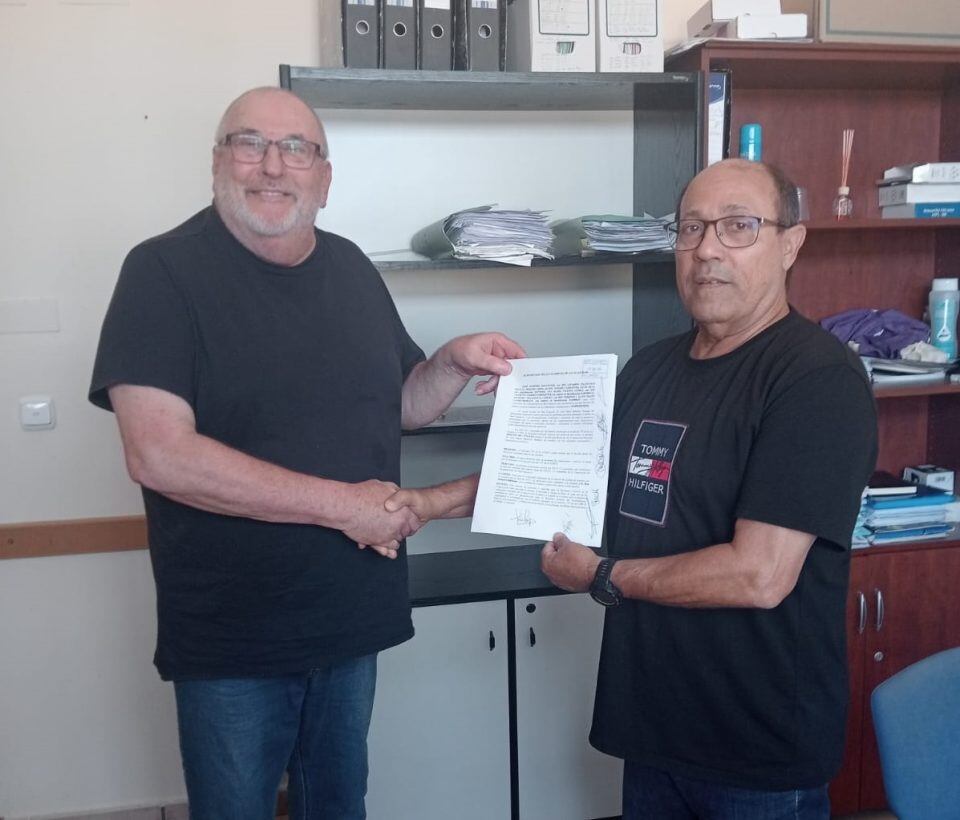 José Sampere (PSOE) y Alain Franz (PIPN)